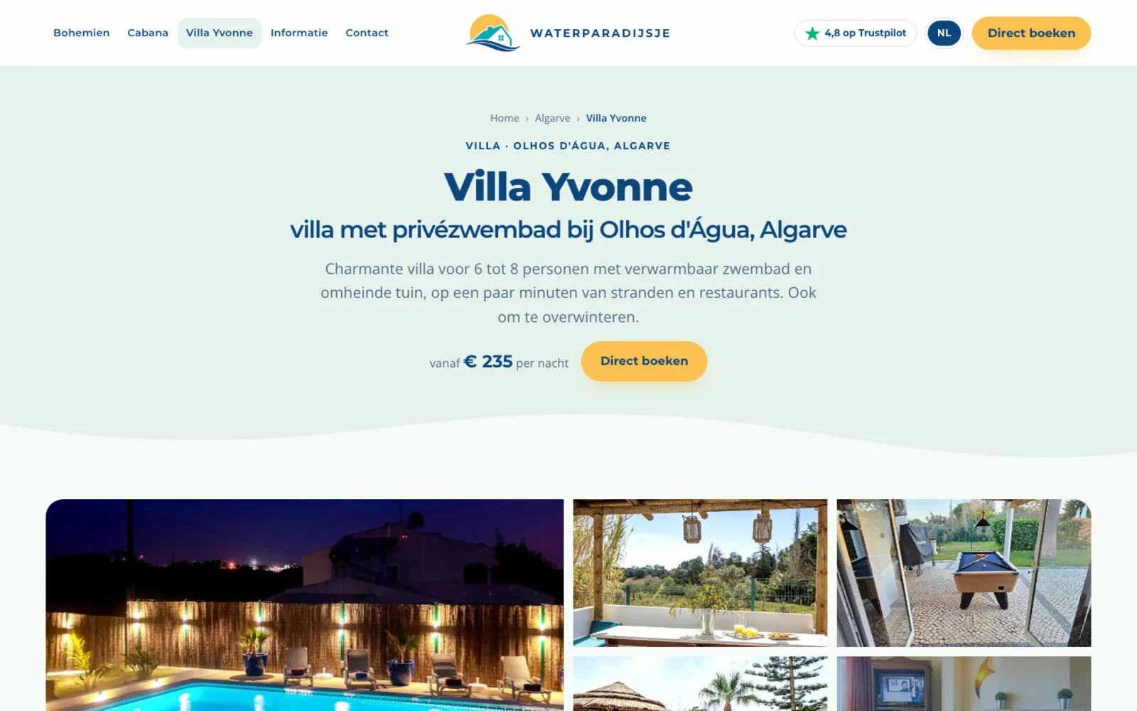 Villa Yvonne: fotogalerij, prijs per nacht en direct boeken.