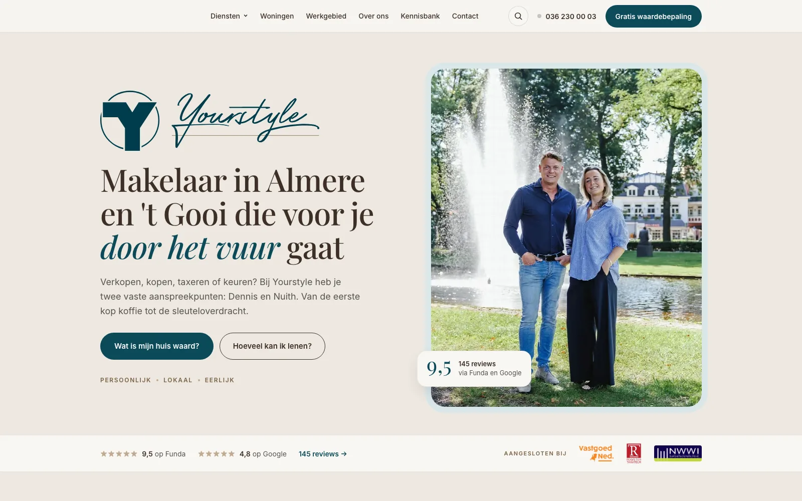 Schermafbeelding van Yourstyle Vastgoed